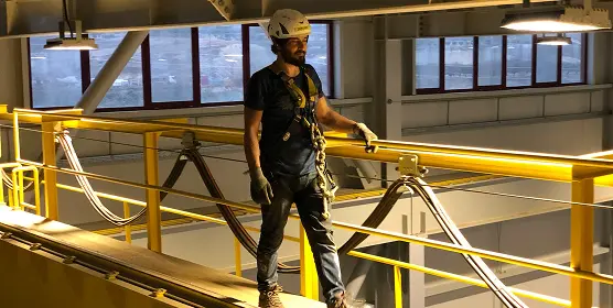 Eliminating Near-Miss Incidents on EOT Crane Pathways with Overhead Horizontal Lifelines